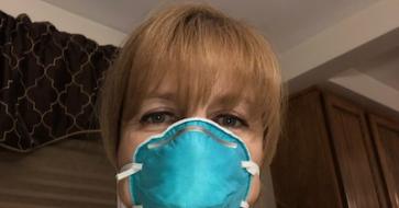 Kristin DiMartino, essential worker, gets ready for work during pandemic